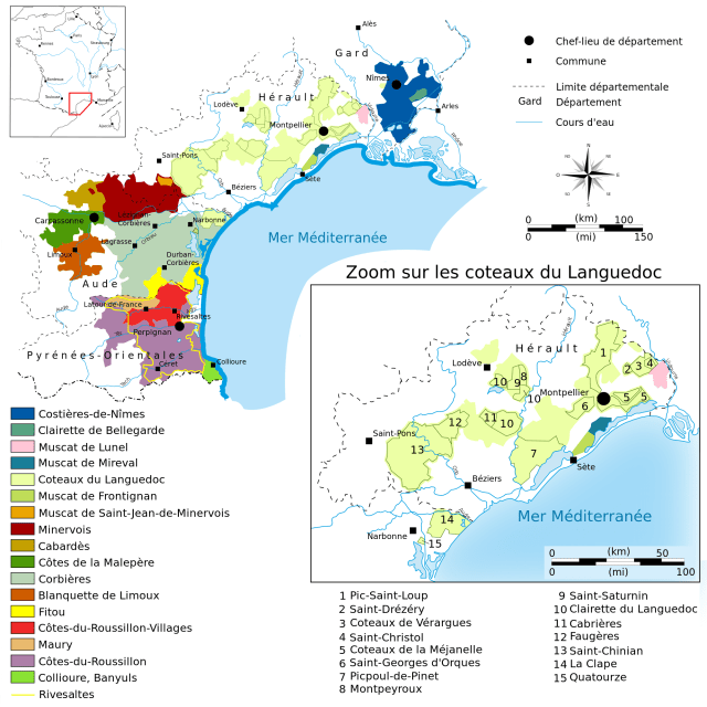 The Languedoc-Roussillon (image courtesy of