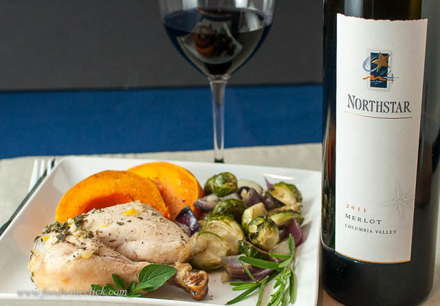 Northstar Merlot with roast chicken