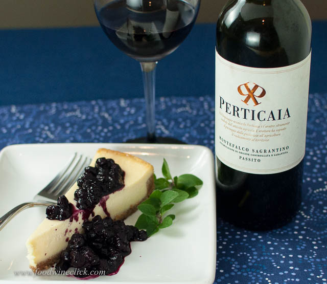 Top your cheesecake with blueberries and you have a perfect match.