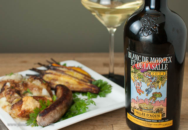 The Blanc di Morgex paired best with the Zuppa 