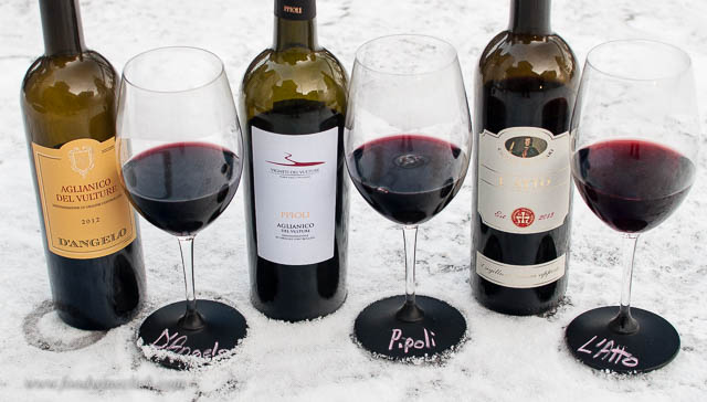 One grape, three very different wines, all grown on the slopes of Mt. Vulture