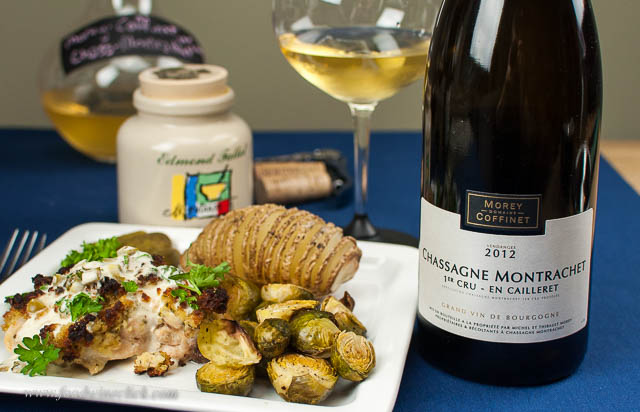 The cream sauce paired beautifully with the Morey Coffinet Chassagne Montrachet