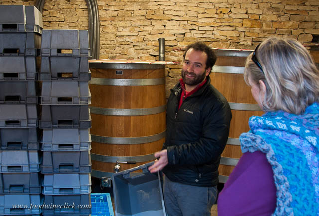 Our first stop was the winery. Nicholas told us their story and about their first vintage, in 2013.