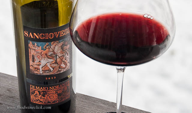 This Sangiovese had a bit of iron in the flavor 