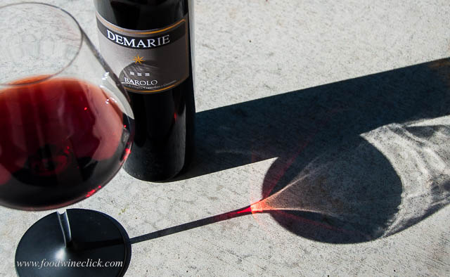 Sunlight streaming through Demarie Barolo 
