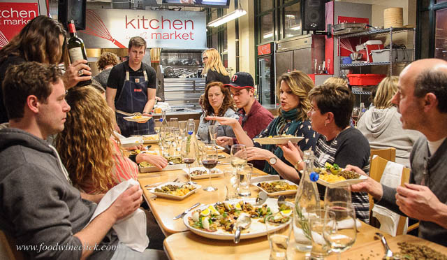 family style eating at Kitchen in the Market