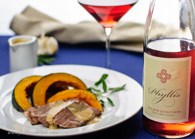 iota cellars rosé with milk braised pork