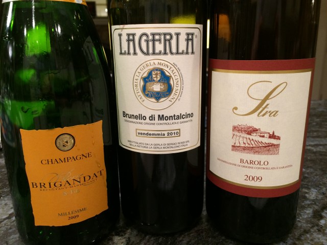 WSET3 Celebration dinner wines!