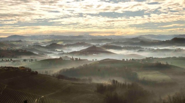 The famous Nebbia (fog) of Piemonte. (Photo credit: Pierangelo Vacchetto)