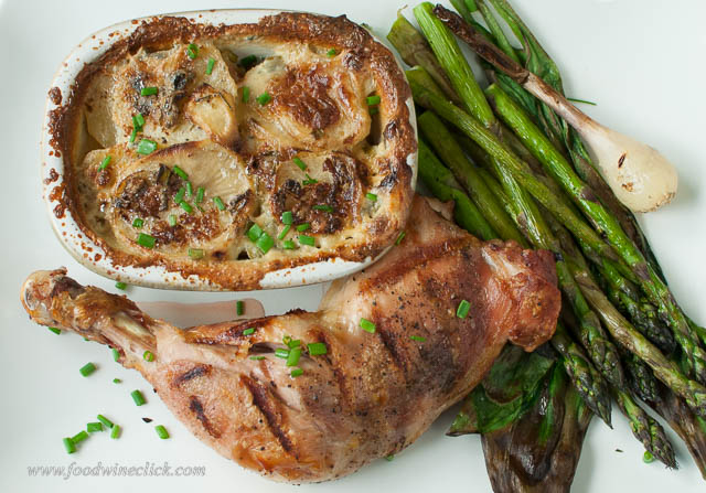 Asparagus means springtime, Pommes Gratin makes it France!