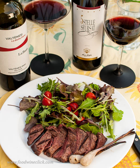 Tenderloin steak paired with Nino Negri 5Stelle Sfurzat