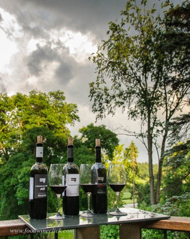 Wine tasting on a stormy summer evening