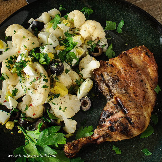 Insalata de rinforzo is the Sicilian connection in our meal