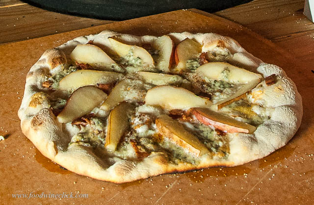 One of my faves: bacon, blue cheese and ripe pears.