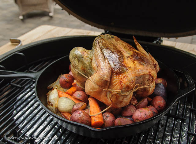 roast a chicken on the grill