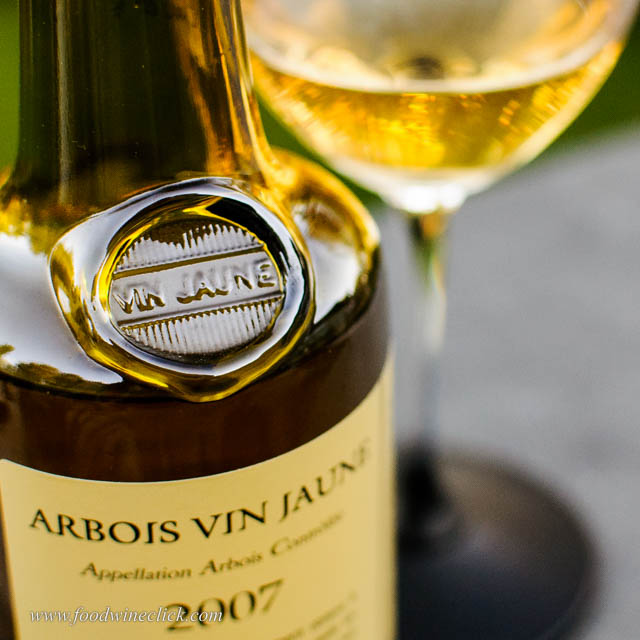 embossed vin jaune bottle