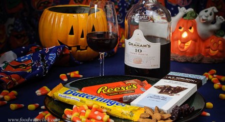 Graham's 10 Year Tawny Port paired with Halloween Candy