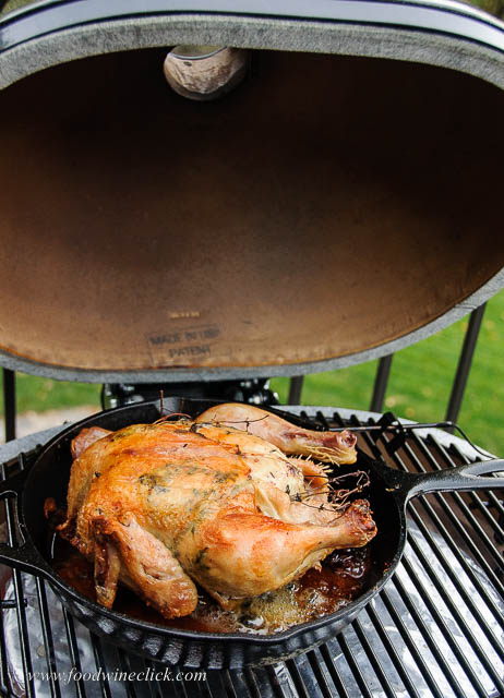 Zuni Cafe Chicken on a Primo Jr. Grill