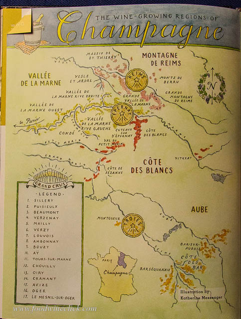 map of Champagne regions