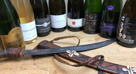 French Sparkling Wine and saber
