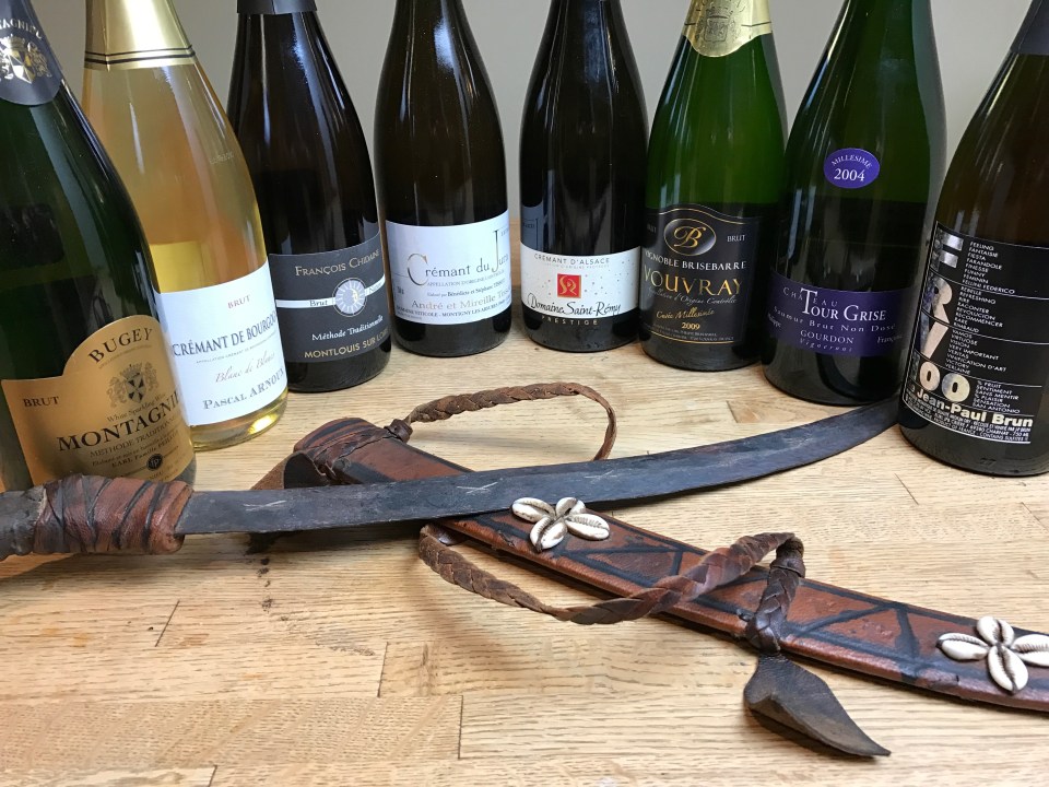 French Sparkling Wine and saber