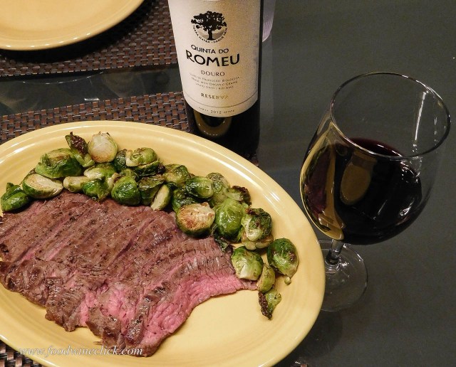 Quinta do Romeu Douro Red wine with flank steak