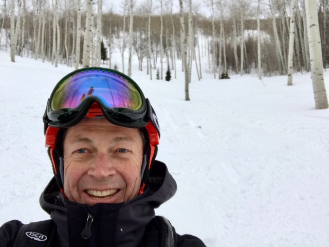 Jeff Burrows snowboarding at Park CIty Utah