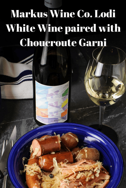 Markus Wine Company "Nimmo" paired with choucroute garni