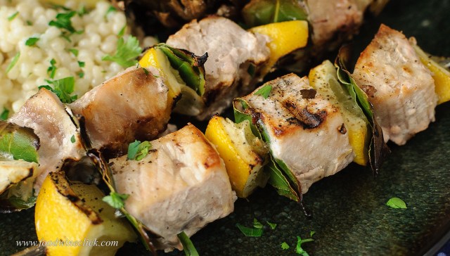Swordfish skewers
