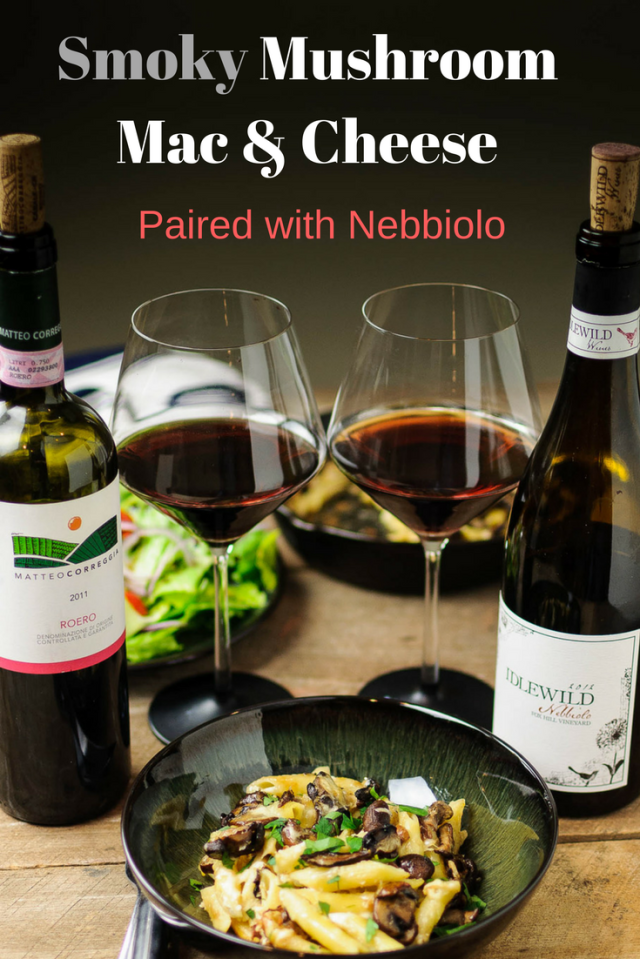 Smoky mac & cheese with Nebbiolo www.foodwineclick.com