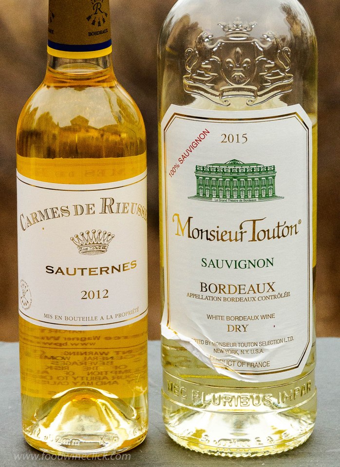 White Bordeaux and Sauternes wines