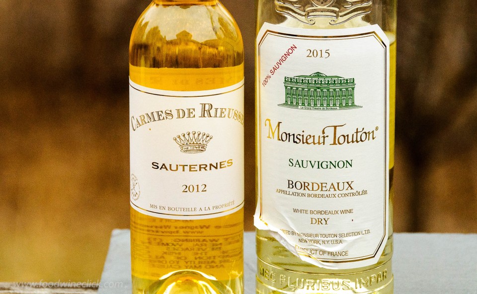 White Bordeaux and Sauternes wines