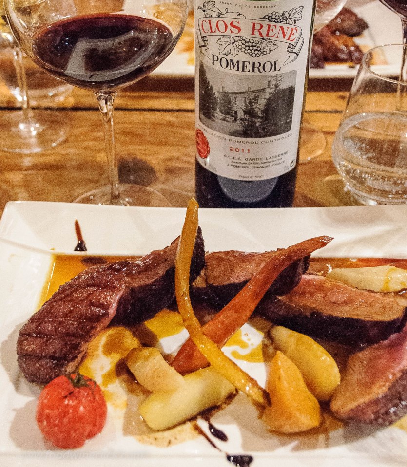 Seared duck breast with Pomerol