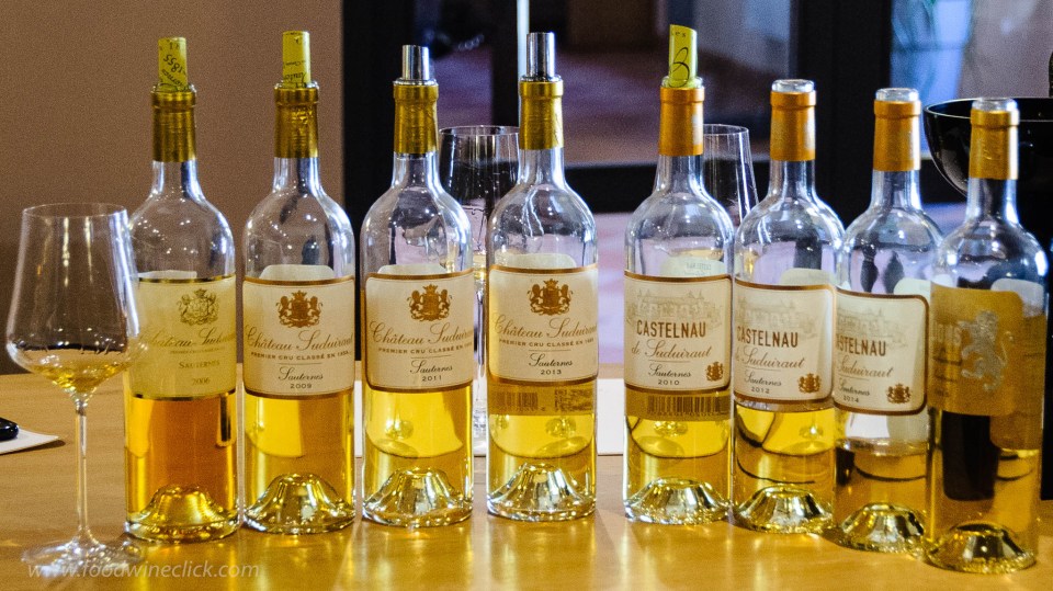 A vertical tasting of Château Suduiraut Sauternes
