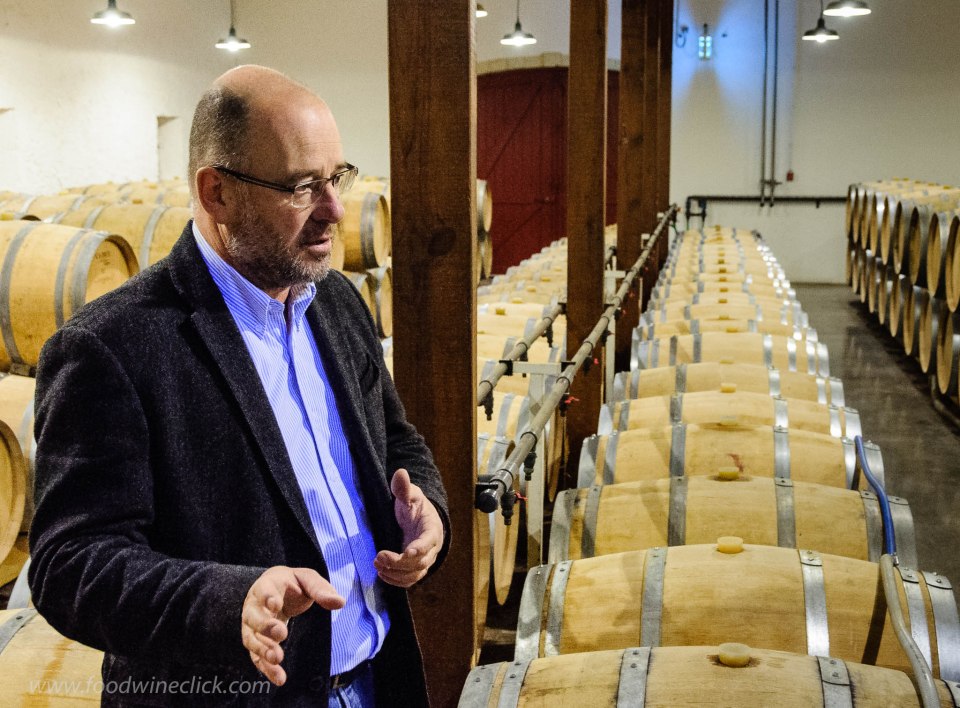Pierre Montegut inside the Chateau Suduiraut winery