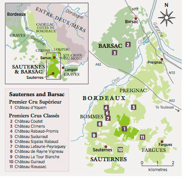 Sauternes map courtesy of decanter.com