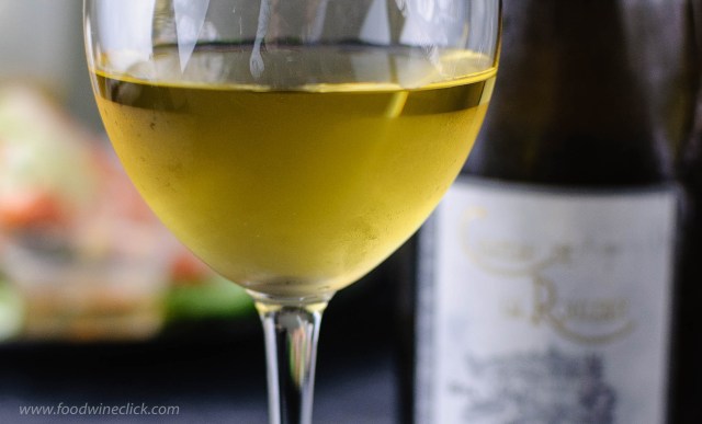 Coteaux du Layon shows a beautiful deep lemon yellow in the glass