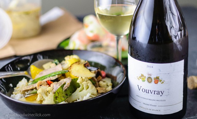 Vouvray (demi-sec) is a great choice with spicy Thai food