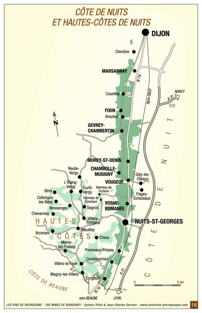 Côte de Nuits map