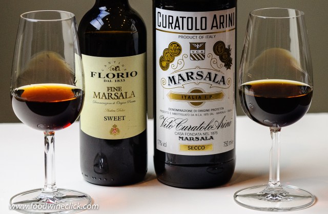 Sweet and dry marsala wine