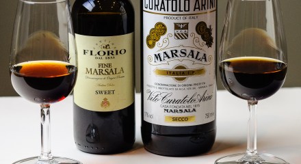 Sweet and dry marsala wine