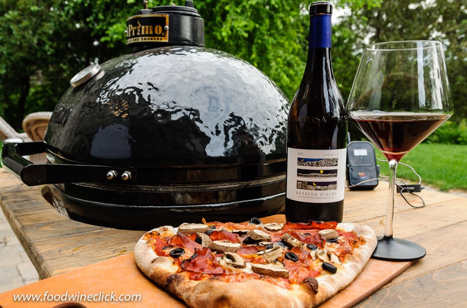 Primo Ceramic grill, pizza, and Trediberri Barber d'Alba