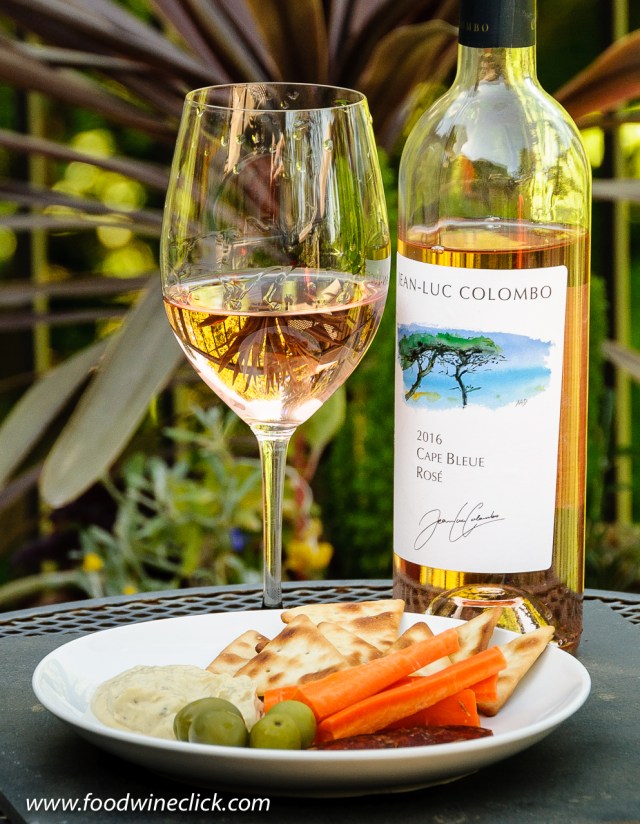The Jean-Luc Colombo rosé is made from a combination of Syrah and Mourvédre grapes. 