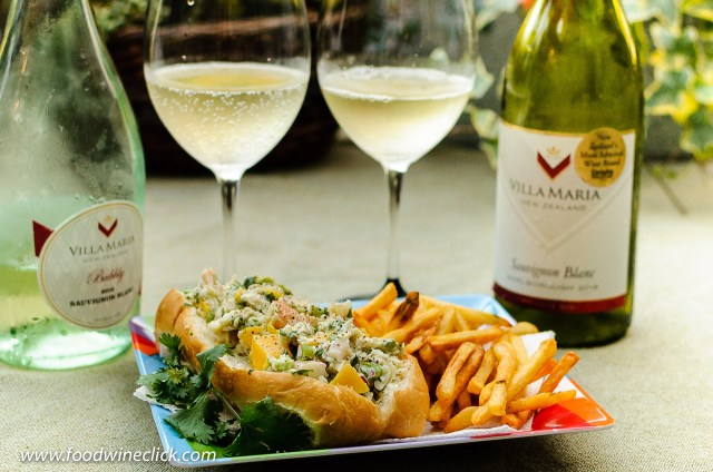 Easy no-cook seafood rolls pair with Villa Maria Sauvignon Blancs at www.foodwineclick.com