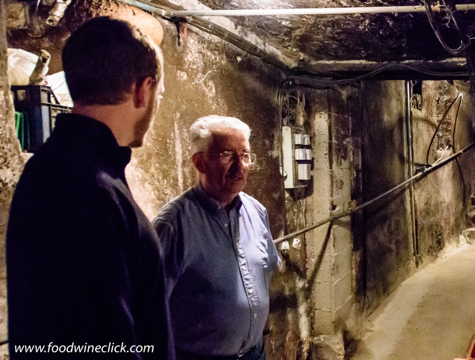 Raymond Boillot of domaine Albert Boillot in the cellar