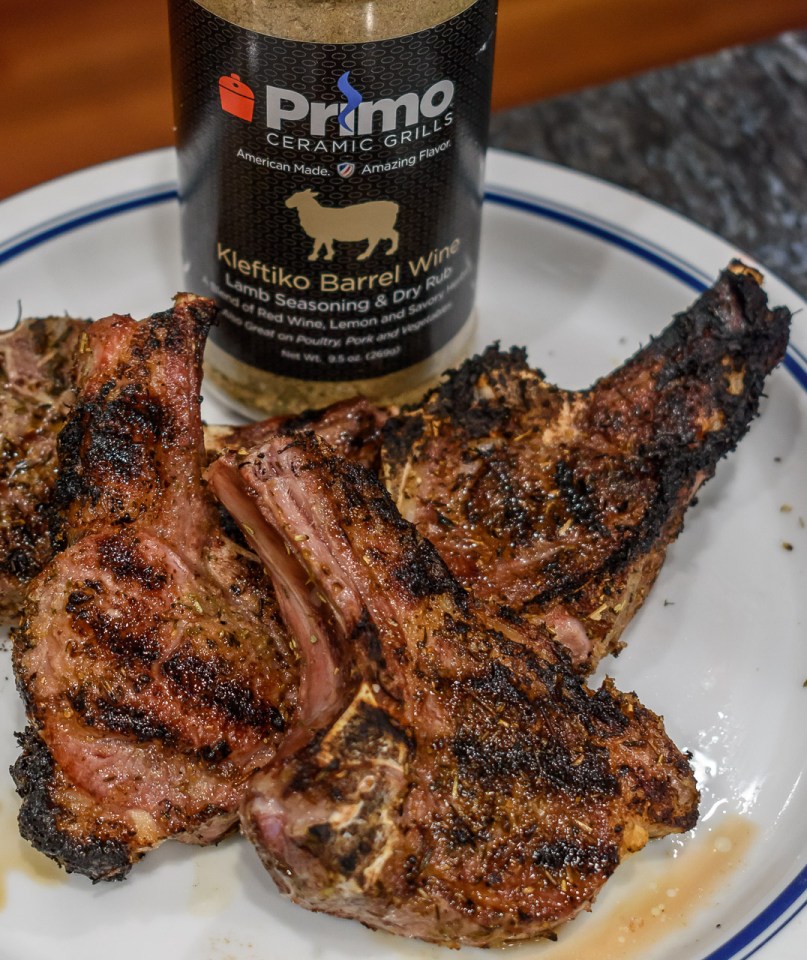Primo Grills Lamb Kleftiko rub and lamb chops