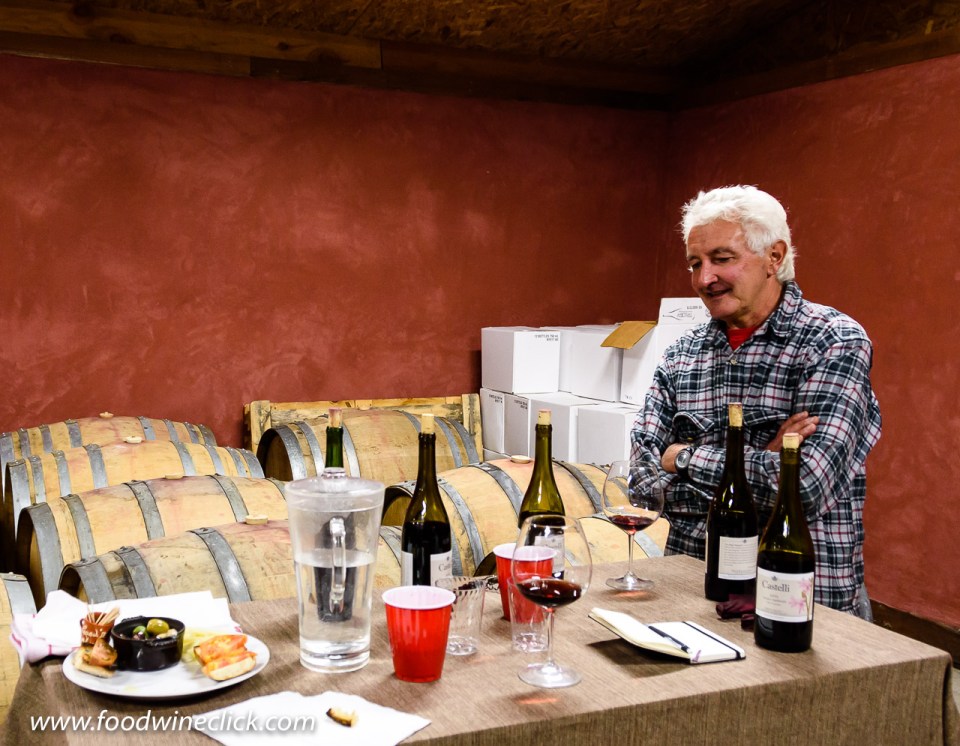 Tasting at Castelli Vineyards