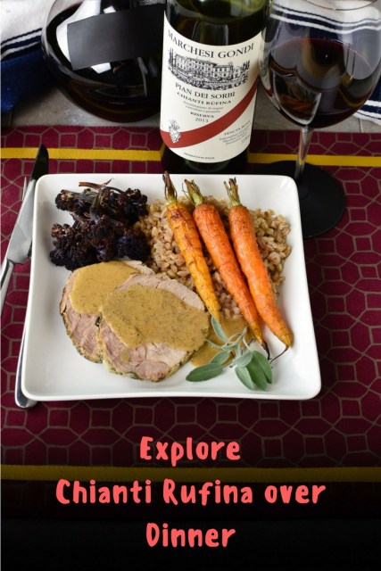 Explore Chianti Rufina over a dinner of milk braised pork at www.foodwineclick.com