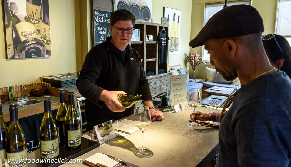 Tasting with Steve Law at Maclaren Wine in Sonoma