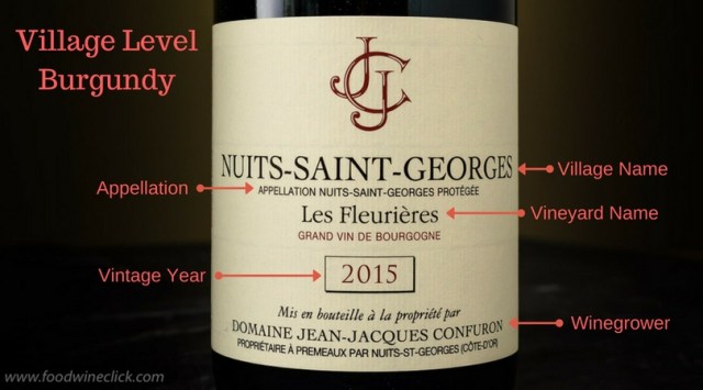 Explanation of a Burgundy wine label